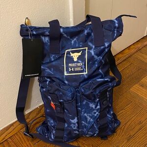 Under Armour Project Rock Unisex Navy Backpack